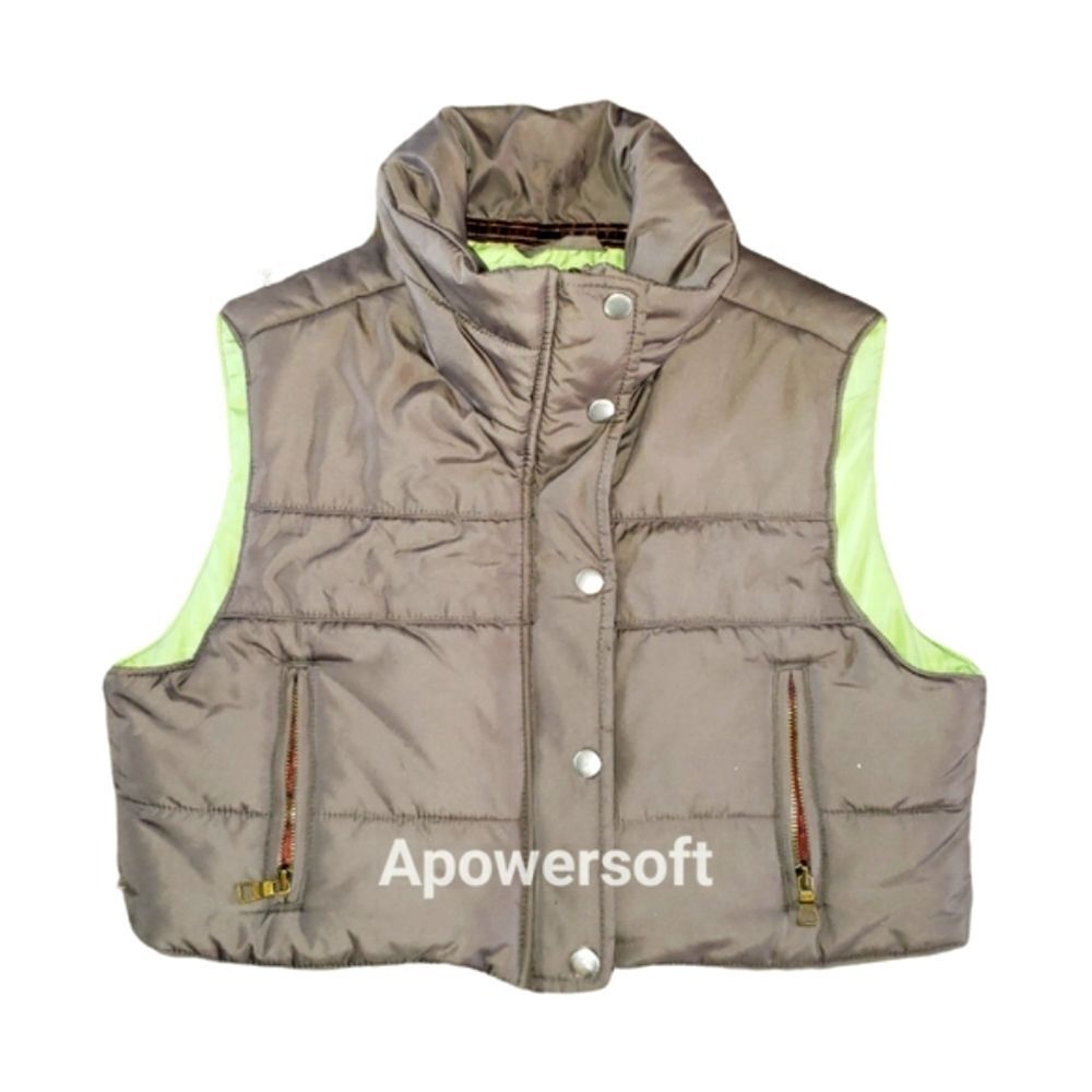 Cropped Puffer Vest